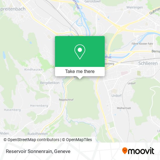 Reservoir Sonnenrain map
