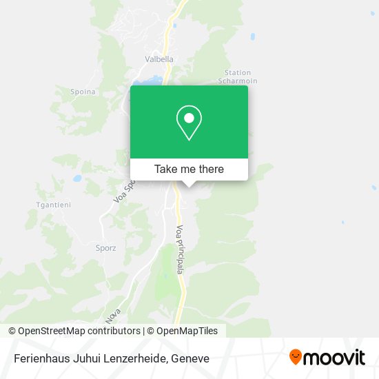 Ferienhaus Juhui Lenzerheide map