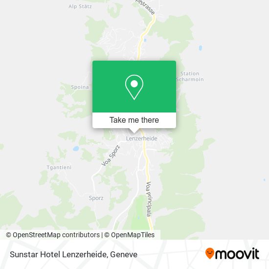 Sunstar Hotel Lenzerheide map