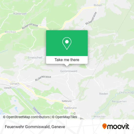 Feuerwehr Gommiswald map