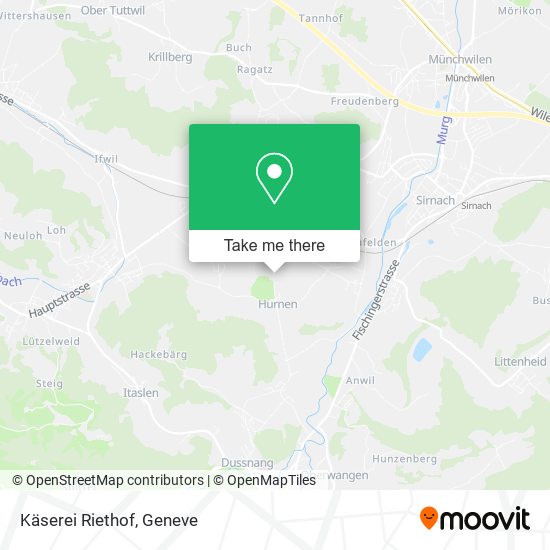 Käserei Riethof map