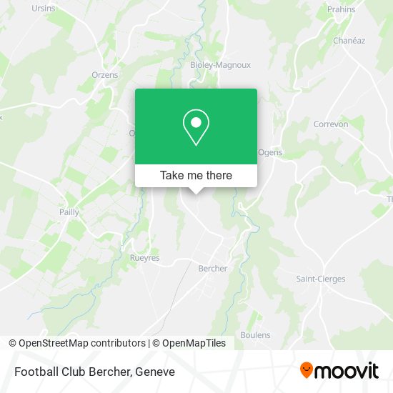 Football Club Bercher map