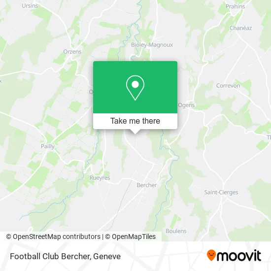 Football Club Bercher map