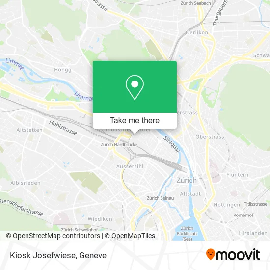 Kiosk Josefwiese map