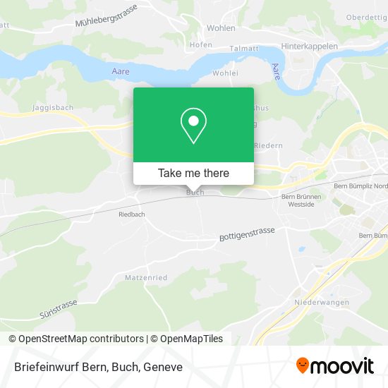 Briefeinwurf Bern, Buch map
