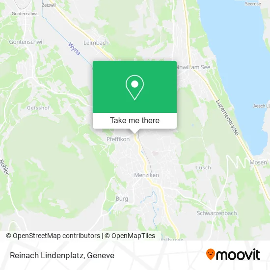 Reinach Lindenplatz map