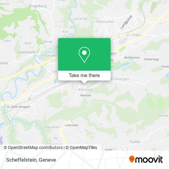 Scheffelstein map