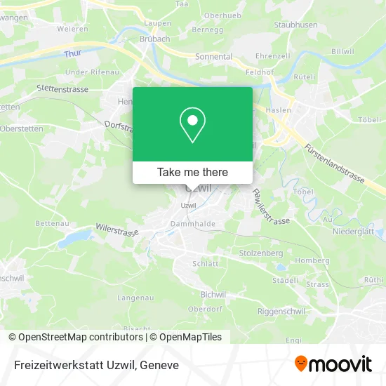 Freizeitwerkstatt Uzwil map