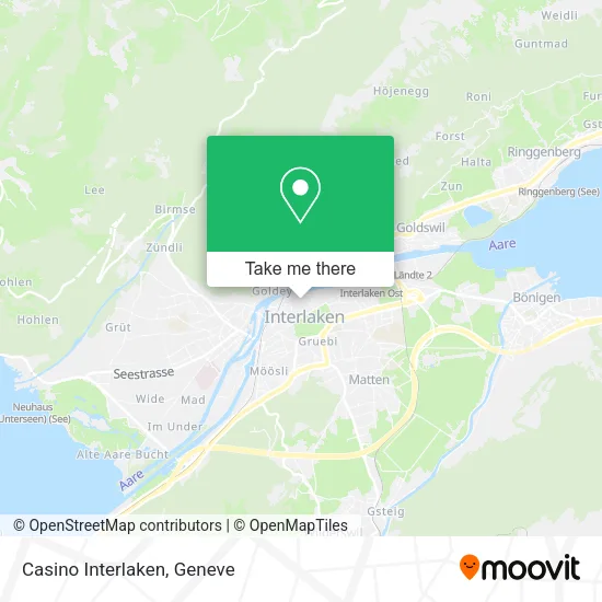 Casino Interlaken map