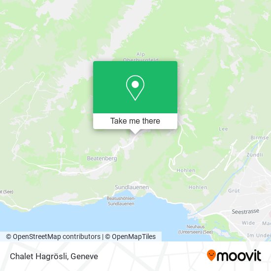 Chalet Hagrösli map