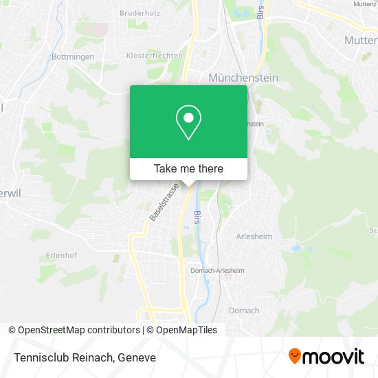 Tennisclub Reinach map