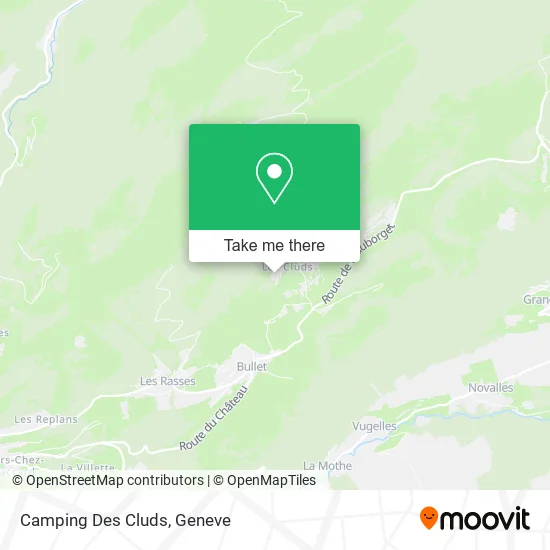 Camping Des Cluds map