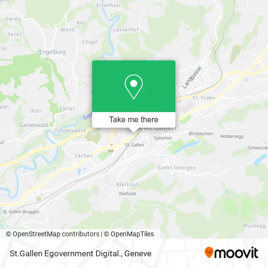 St.Gallen Egovernment Digital. map