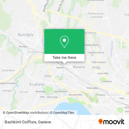 Bashkimi Coiffure map