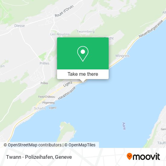 Twann - Polizeihafen map
