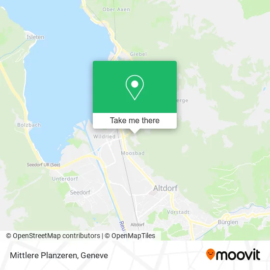 Mittlere Planzeren map