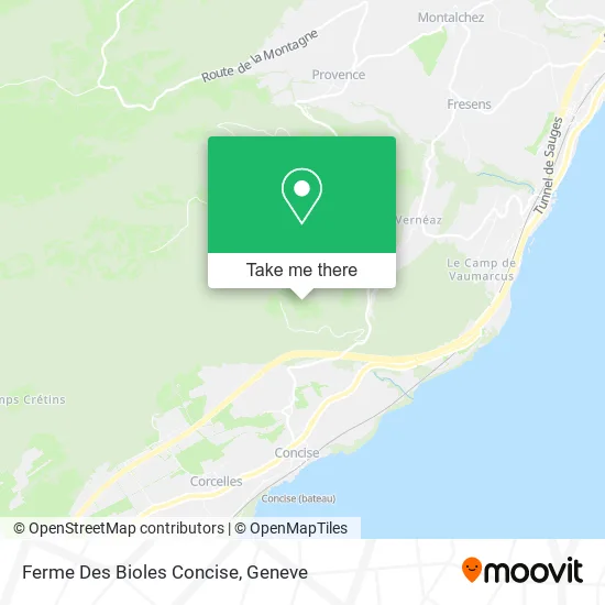 Ferme Des Bioles Concise map