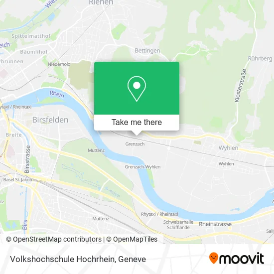 Volkshochschule Hochrhein map