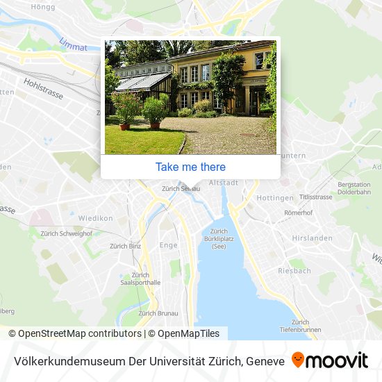 Völkerkundemuseum Der Universität Zürich map