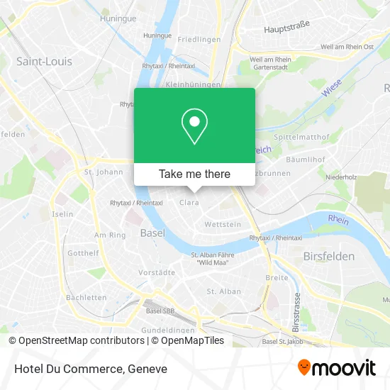 Hotel Du Commerce map