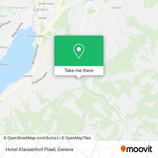 Hotel Klausenhof Flüeli map