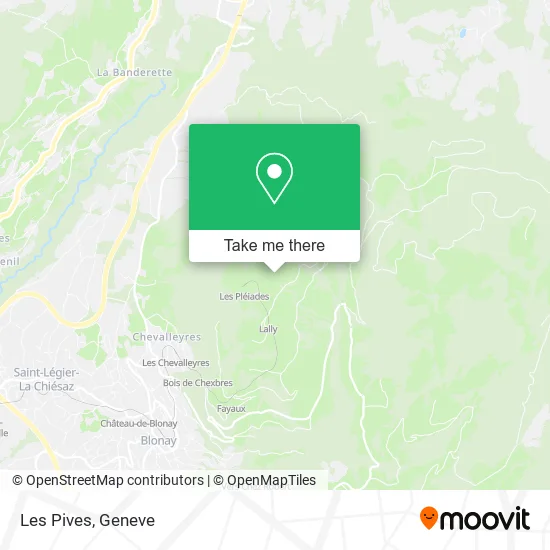 Les Pives map