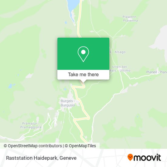 Raststation Haidepark map