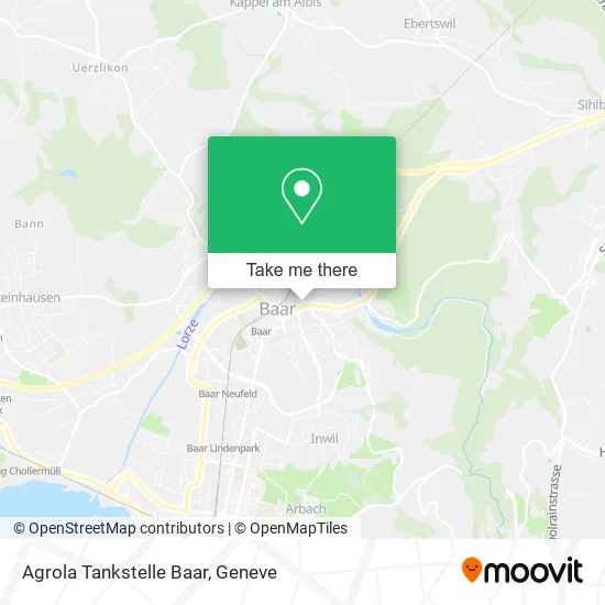 Agrola Tankstelle Baar map