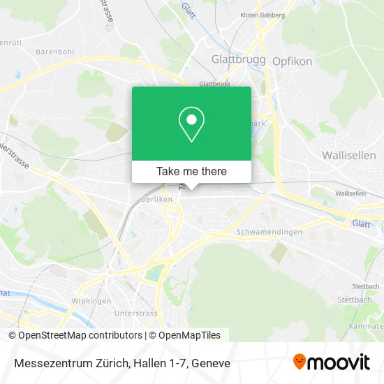 Messezentrum Zürich, Hallen 1-7 map