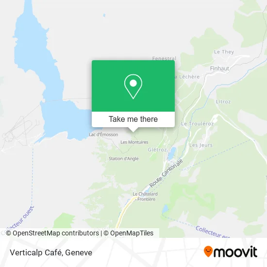 Verticalp Café map