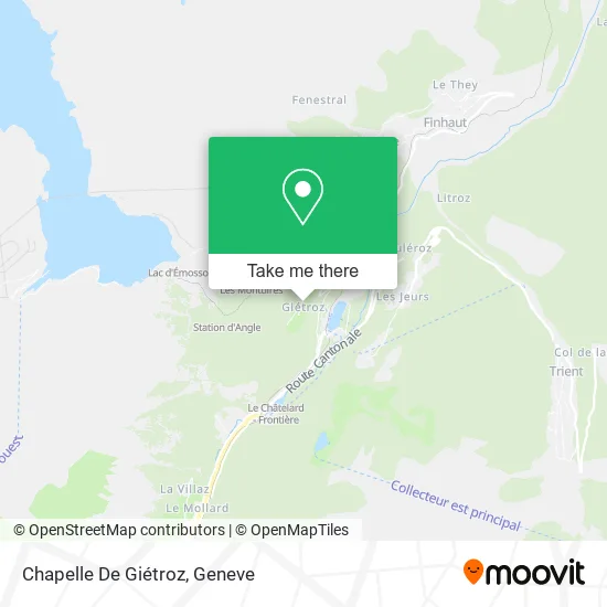 Chapelle De Giétroz map