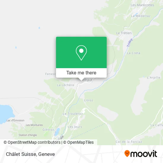 Châlet Suisse map