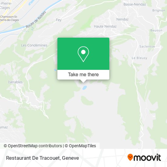 Restaurant De Tracouet map