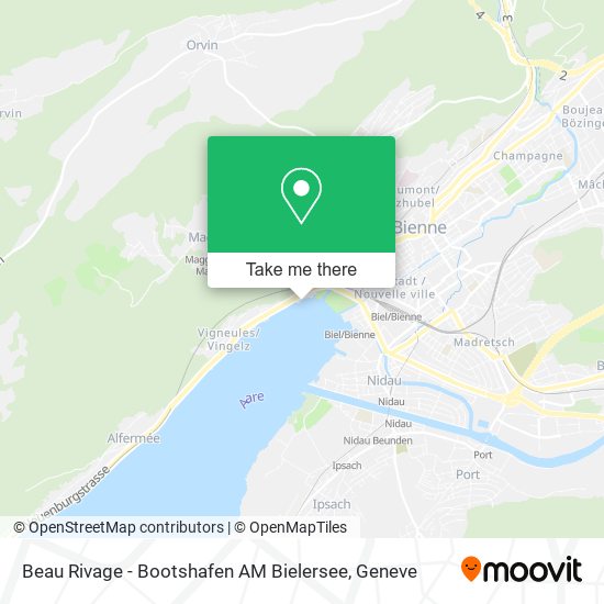 Beau Rivage - Bootshafen AM Bielersee map