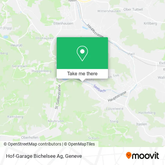 Hof-Garage Bichelsee Ag map