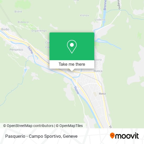 Pasquerio - Campo Sportivo map
