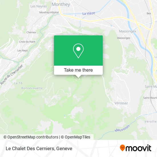 Le Chalet Des Cerniers map