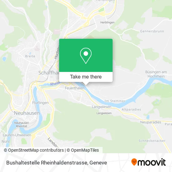 Bushaltestelle Rheinhaldenstrasse map