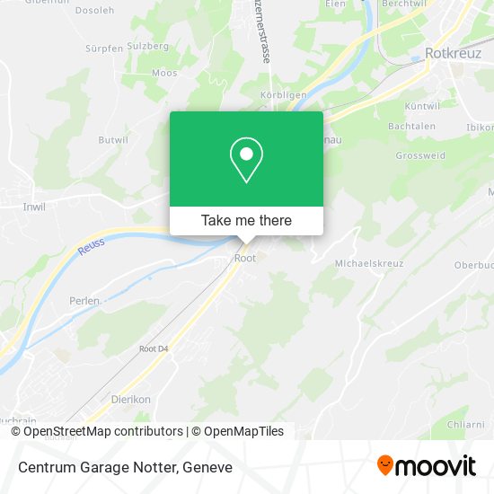 Centrum Garage Notter map