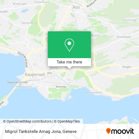 Migrol Tankstelle Amag Jona map