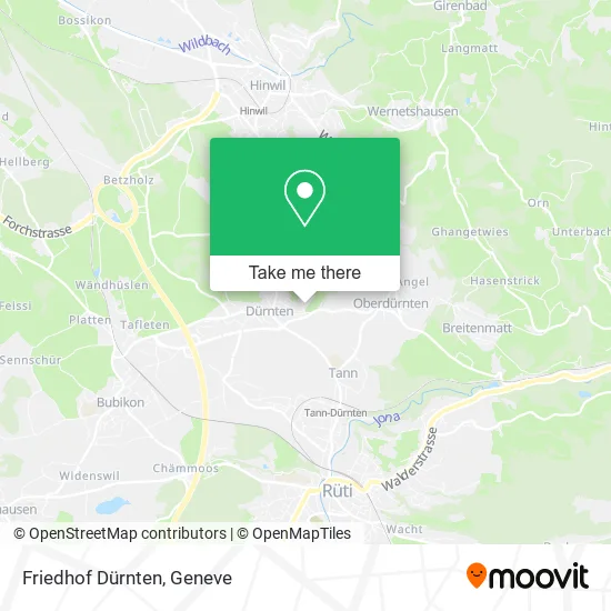 Friedhof Dürnten map