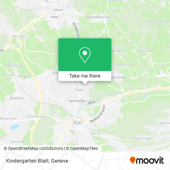 Kindergarten Blatt map