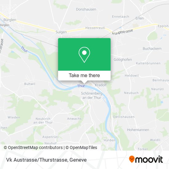 Vk Austrasse/Thurstrasse map