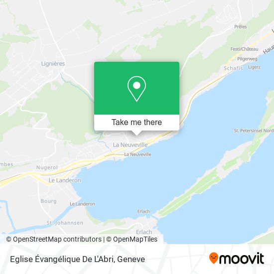 Eglise Évangélique De L'Abri map