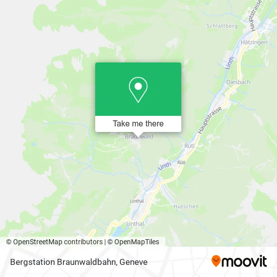 Bergstation Braunwaldbahn map