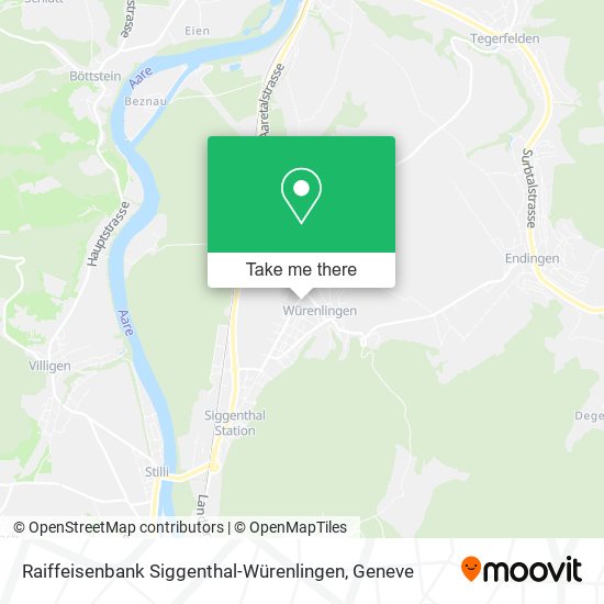 Raiffeisenbank Siggenthal-Würenlingen map