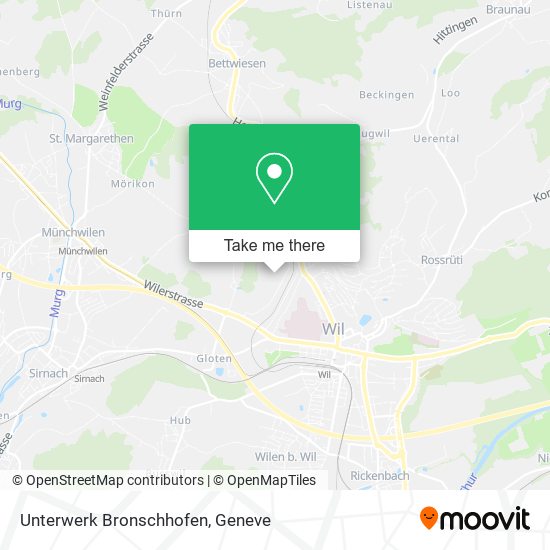 Unterwerk Bronschhofen map