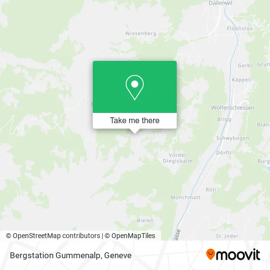 Bergstation Gummenalp map