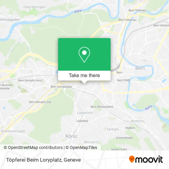 Töpferei Beim Loryplatz map