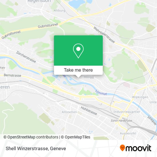 Shell Winzerstrasse map